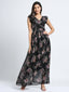 SLEEVELESS FLORAL PRINT MAXI DRESS